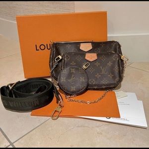 2020 Louis Vuitton Multi Pochette Accessories Clutch Khaki